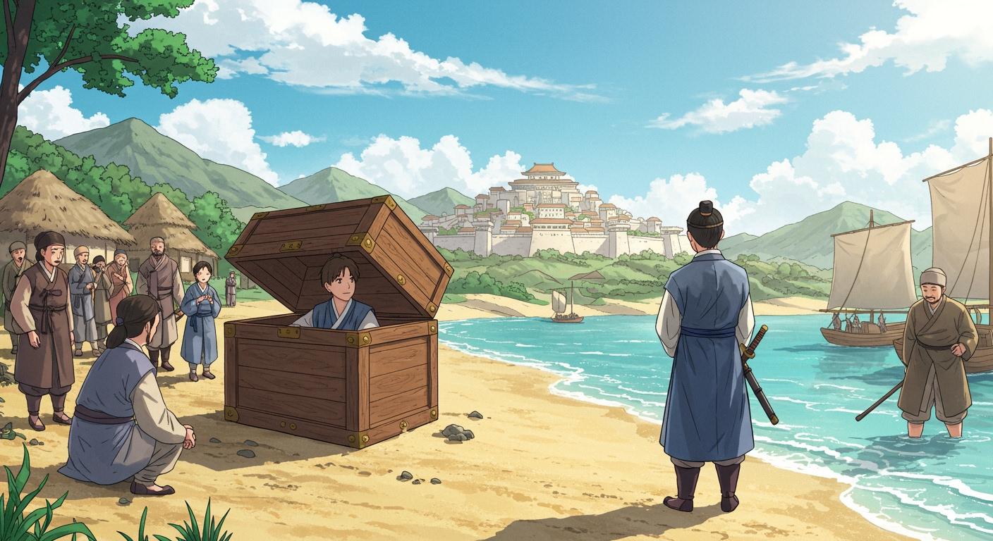 석탈해, 궤짝에 담겨 신라에 표류하다