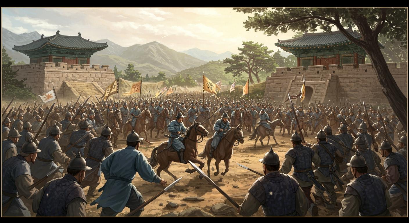 매소성 전투의 치열한 격전