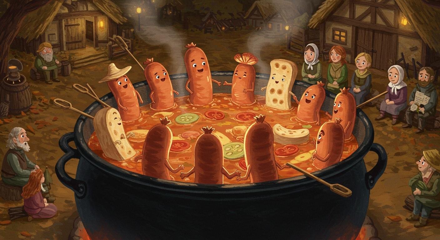 마을 사람들과 함께 나누는 따뜻한 수프