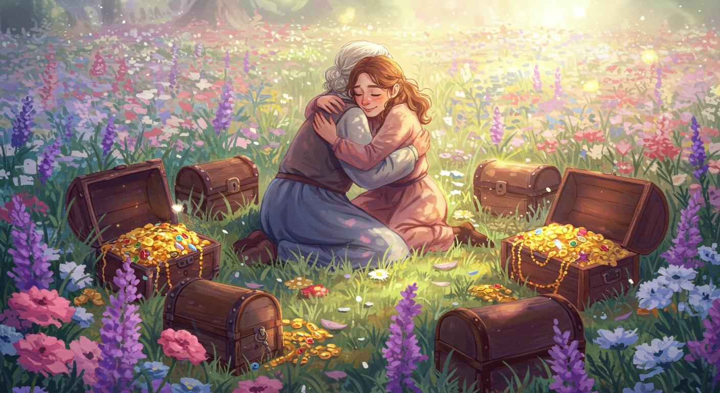 자유와 보물, 다시 찾은 행복