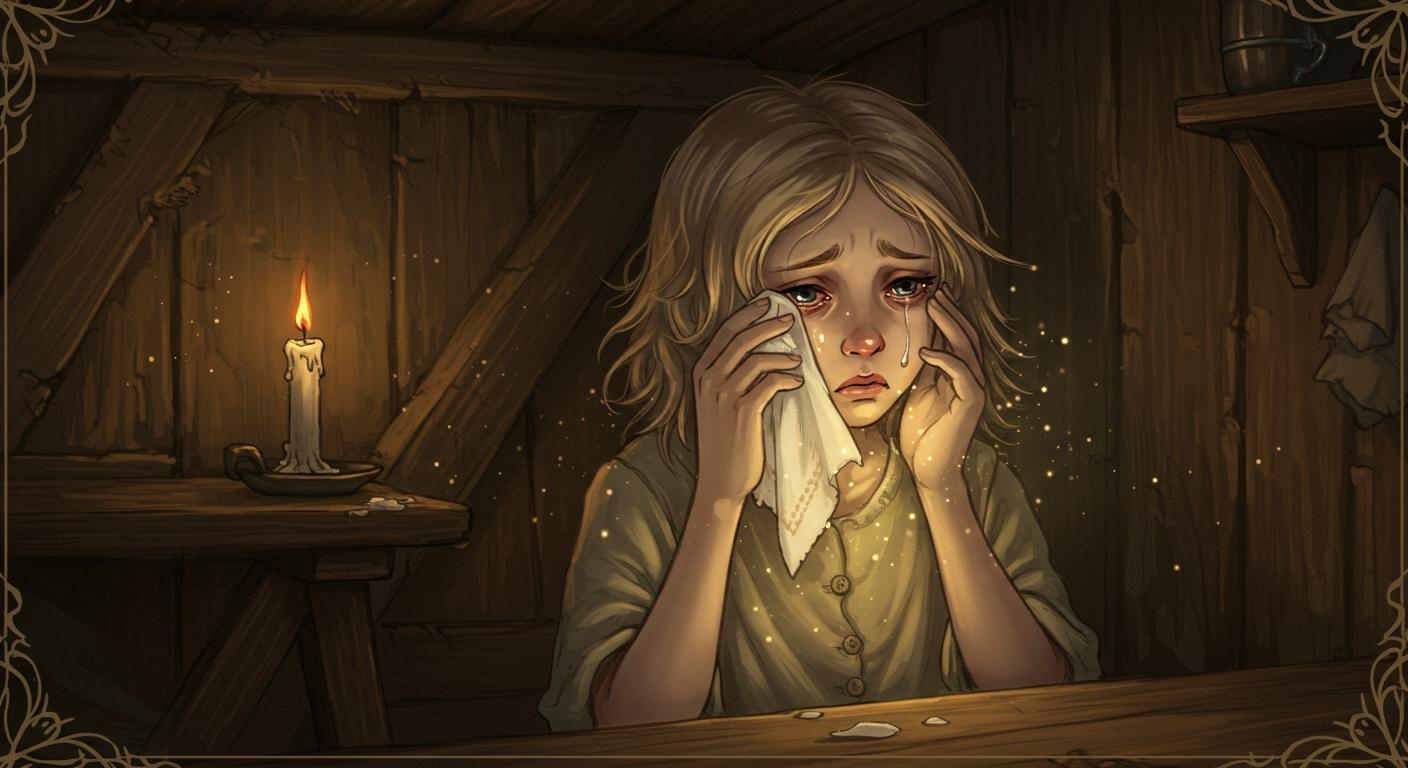 가난한 소녀와 낡은 손수건