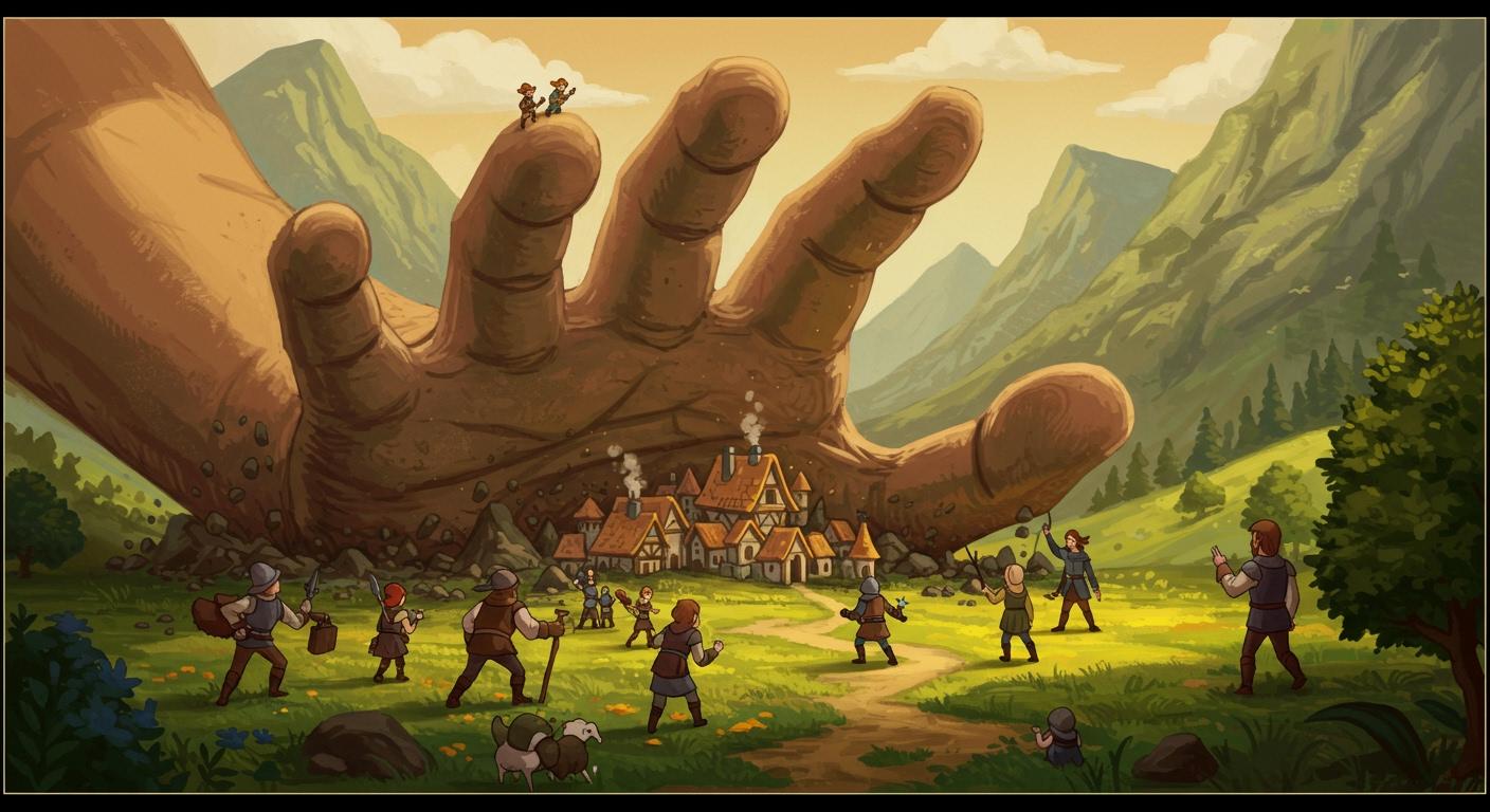 거인의 손과의 싸움