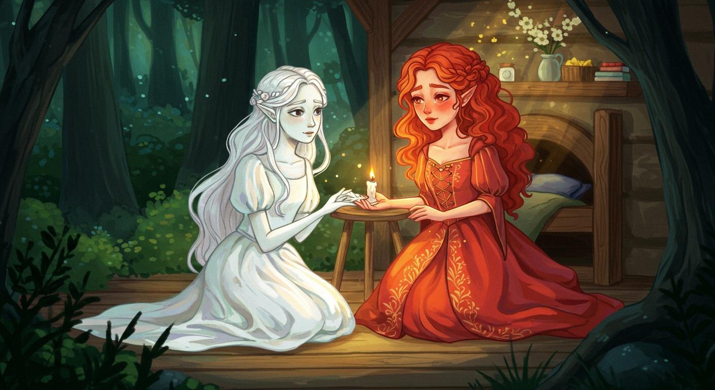 숲 속 오두막집의 두 자매