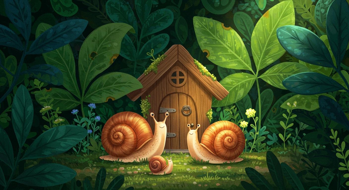 덤불 속 작은 집