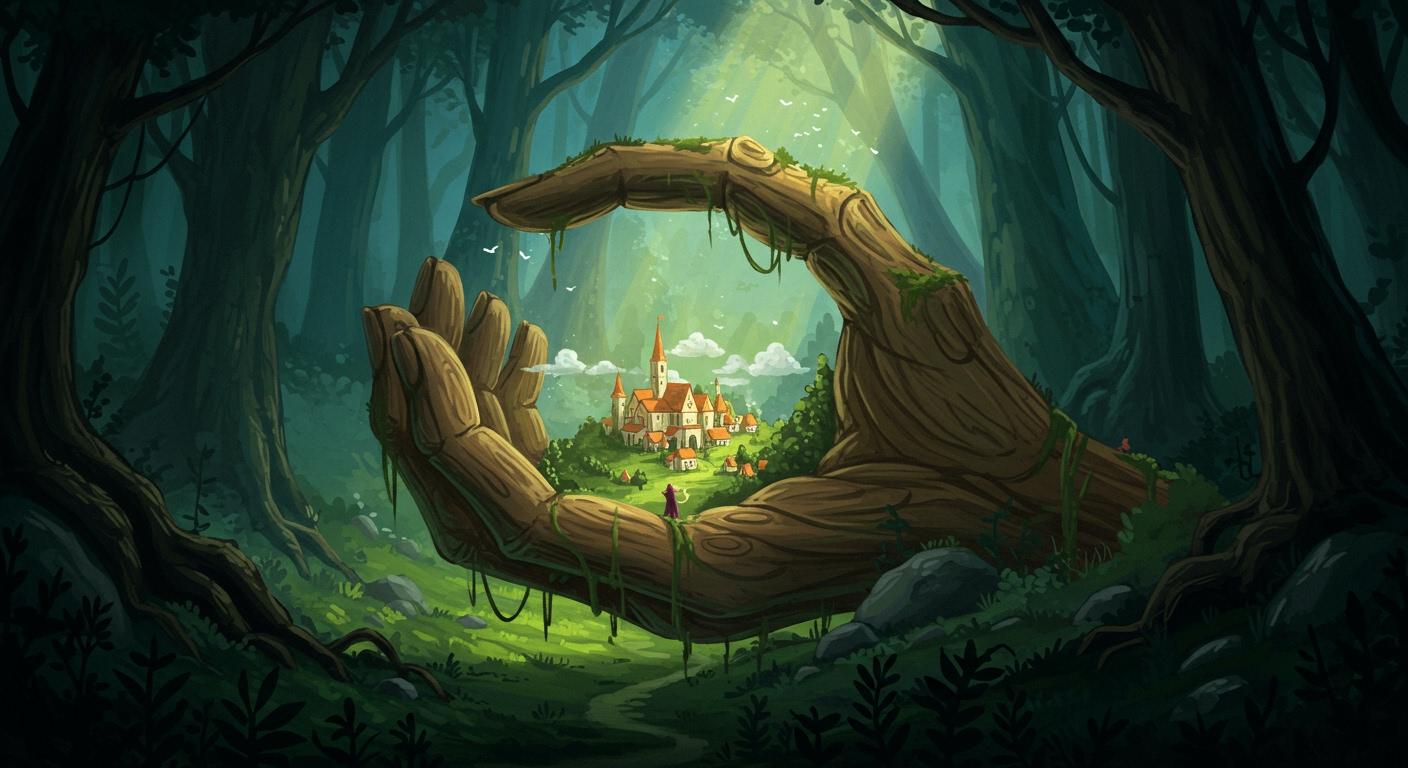 깊은 숲 속에 숨겨진 위험