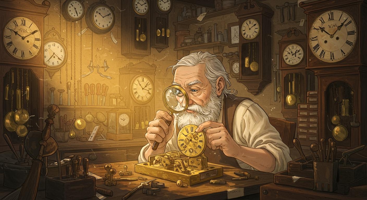 낡은 시계방, 늙은 시계 수리공