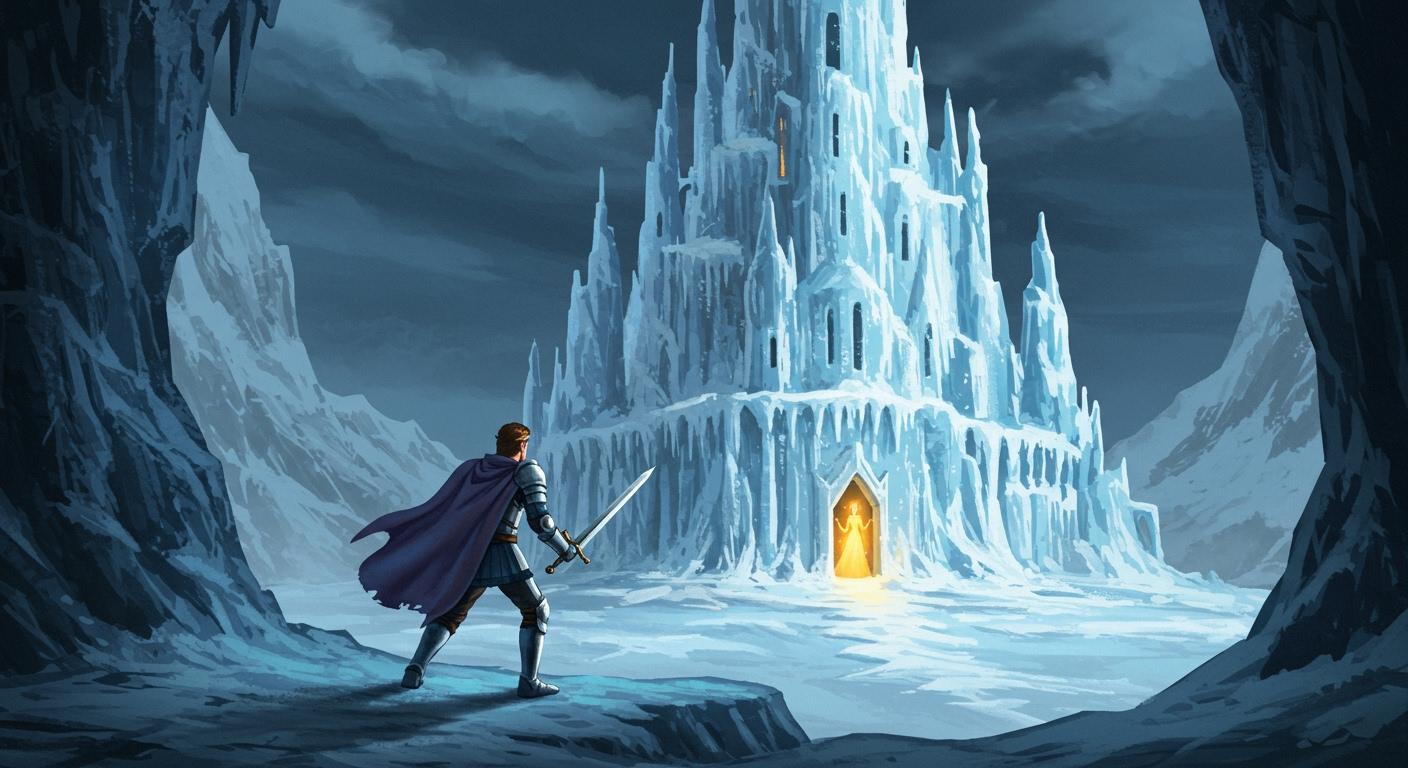 얼음 성의 저주와 아름다운 공주