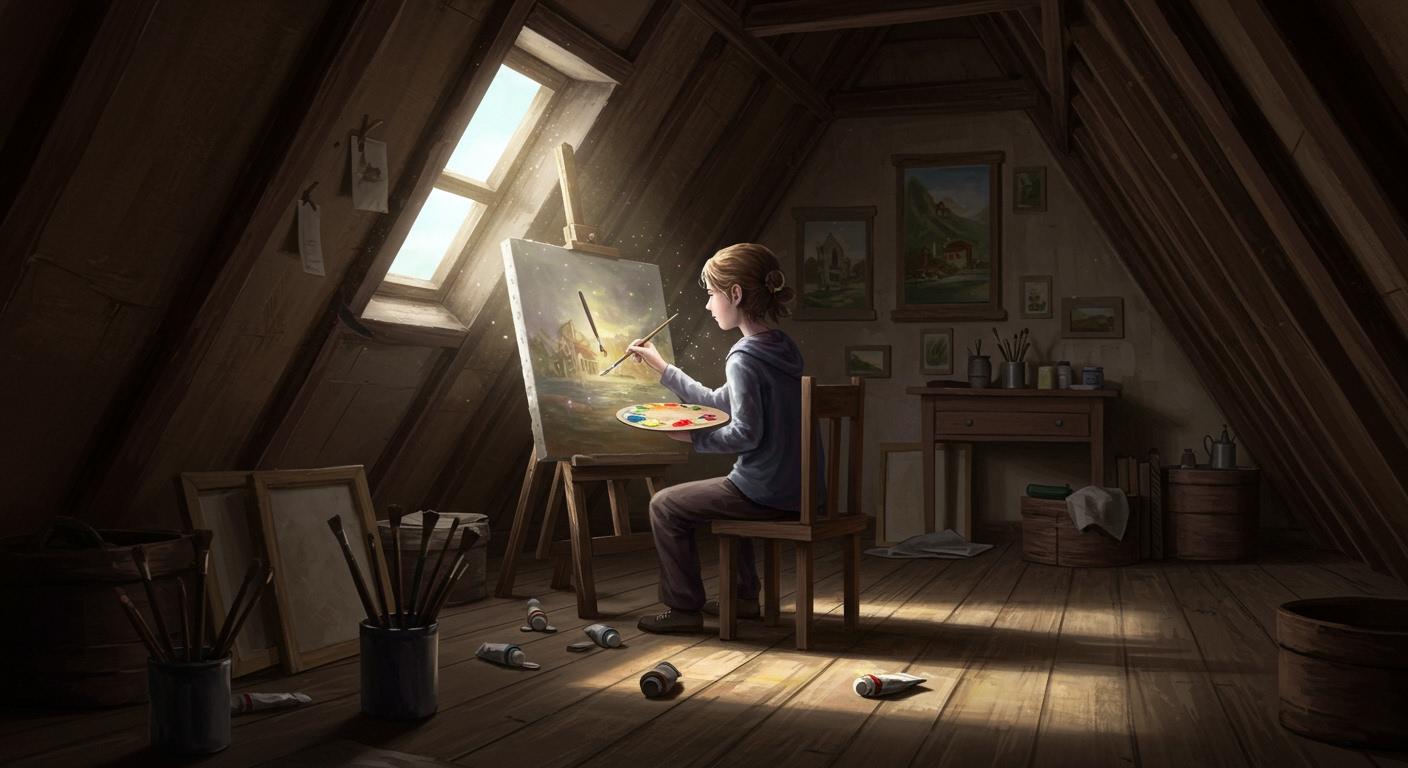 가난한 화가의 고난