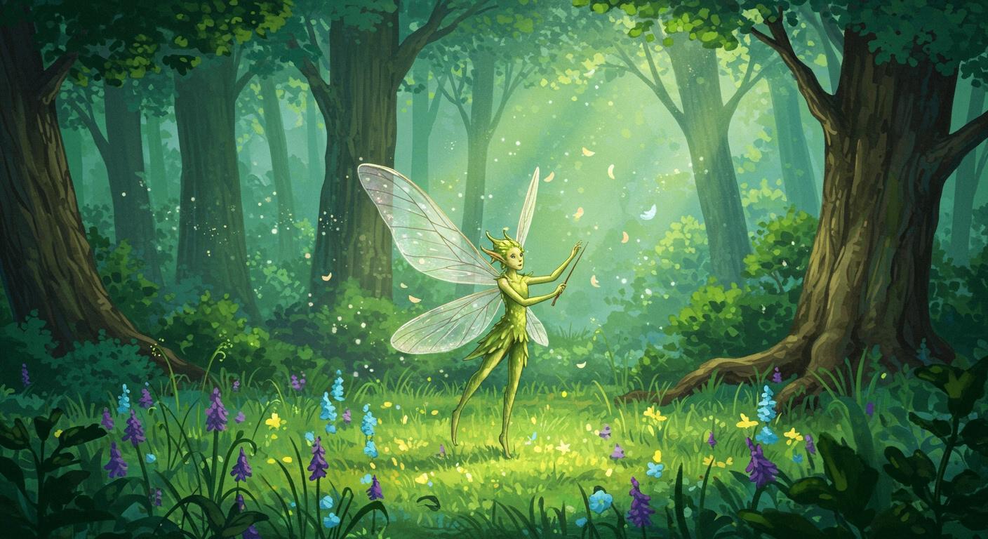 숲의 요정과 신비로운 노래