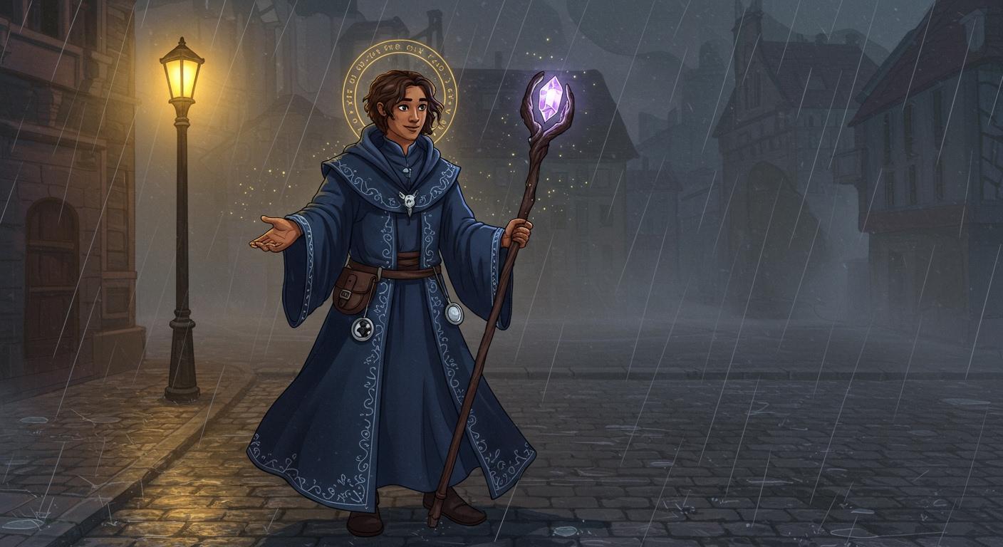 잿빛 도시, 빗소리만이 가득한 날