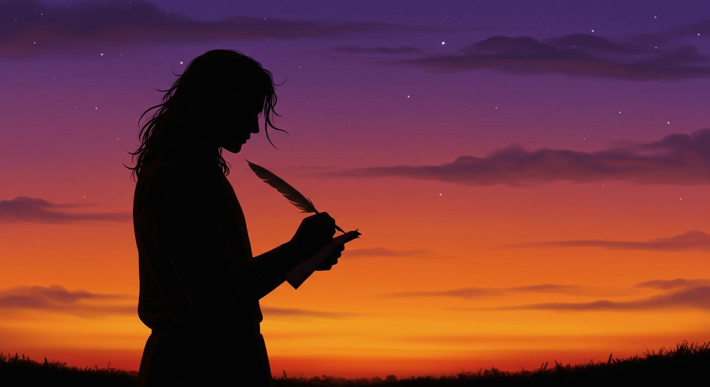 노을 속의 깨달음