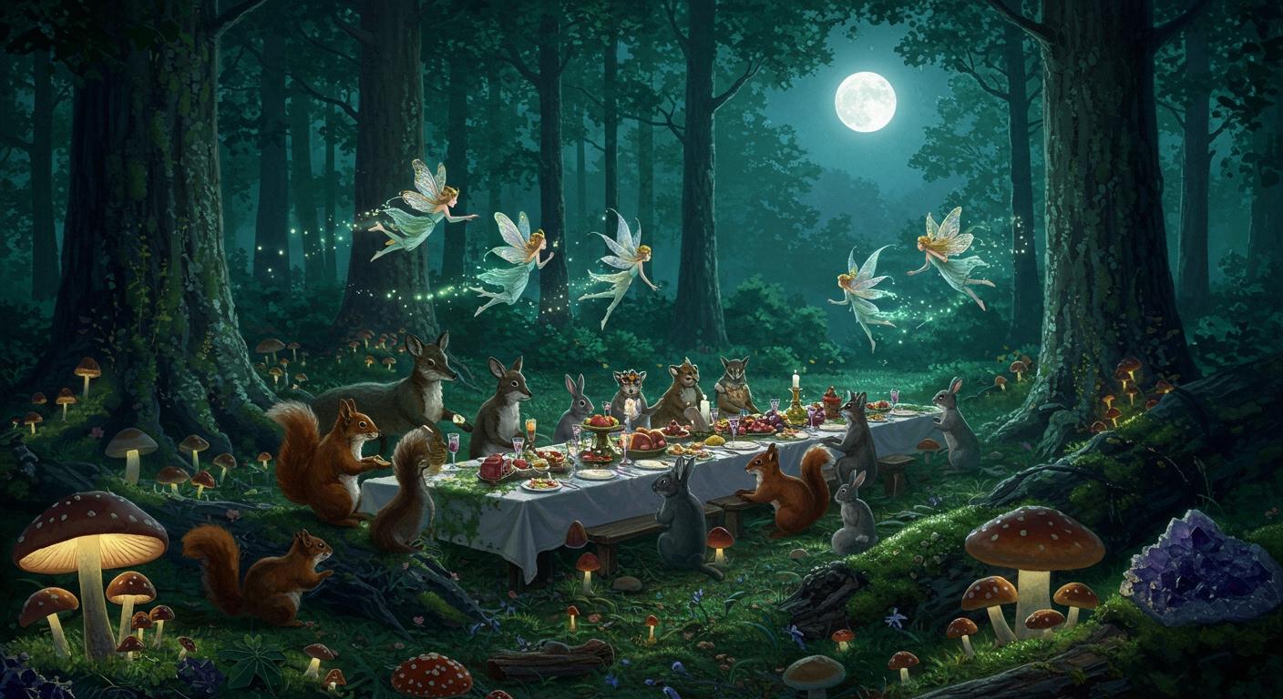 요정들의 등장과 연회의 시작