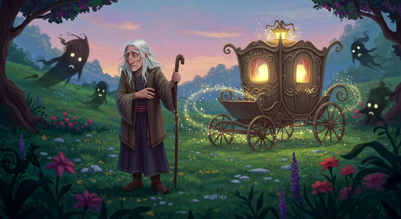 후회의 그림자를 드리운 노인