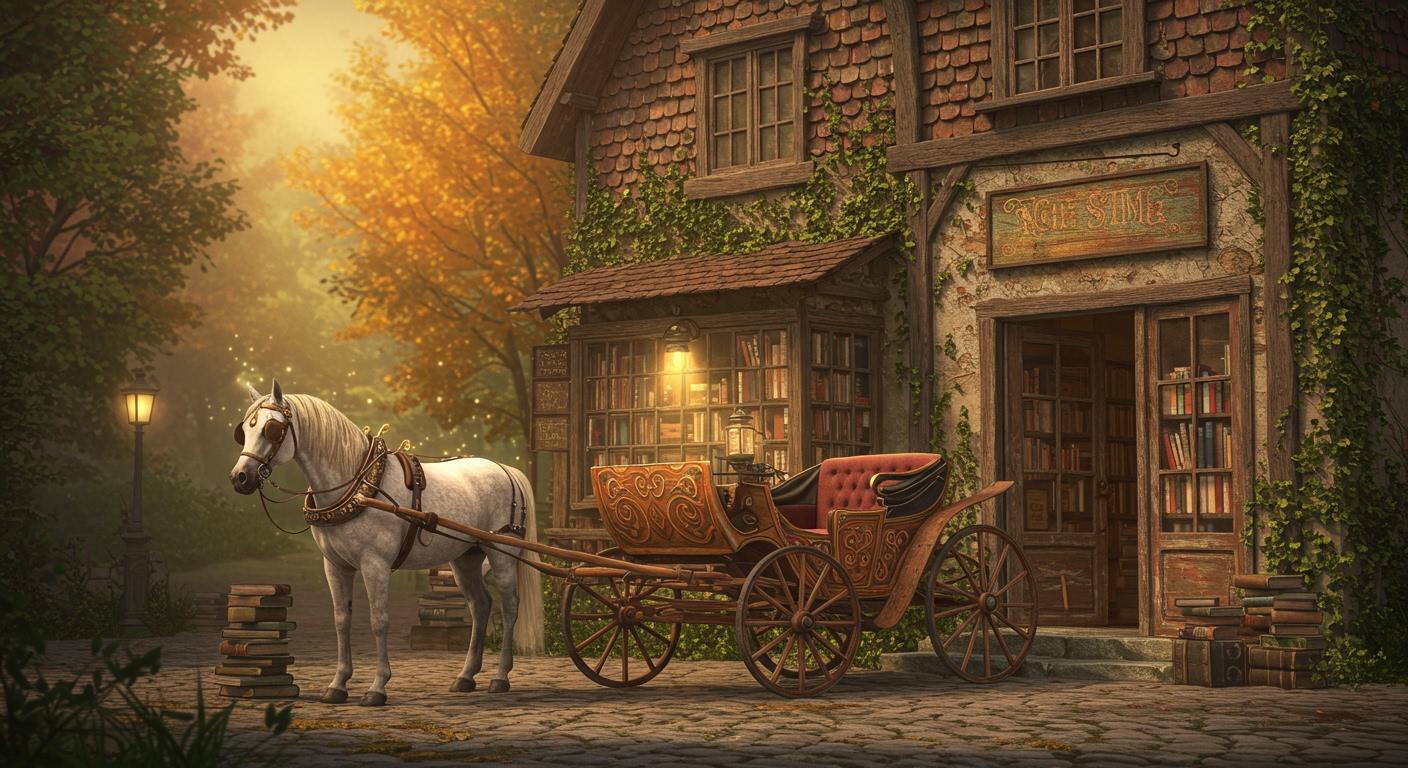 낡은 고서점에서 발견한 마법의 이야기