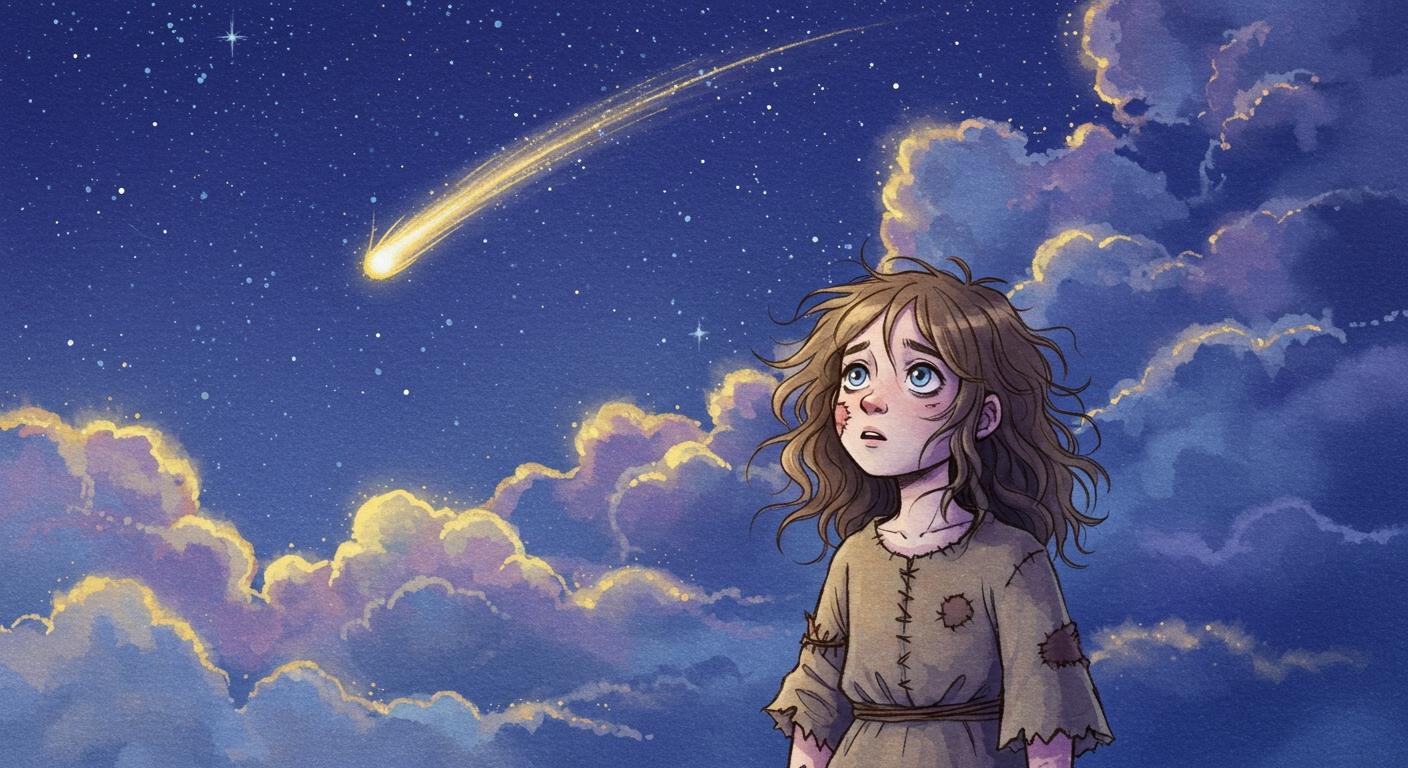 가난한 소녀와 유성의 만남