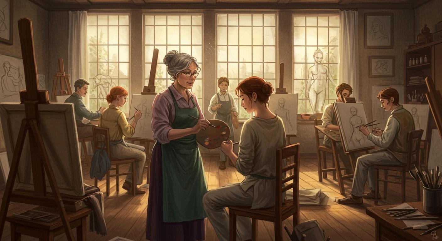 줄거리: 드로잉 초보에서 아티스트로 발돋움하기까지