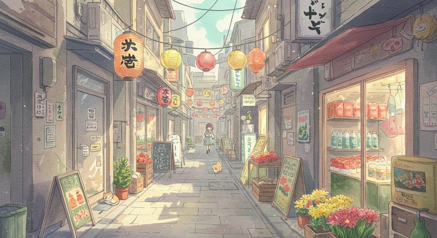도쿄 골목길 상점 이야기 속으로