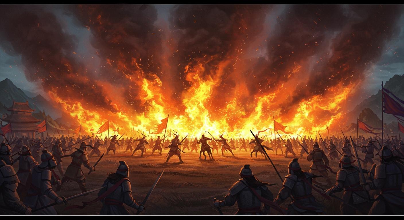 불타는 이릉, 유비의 대패