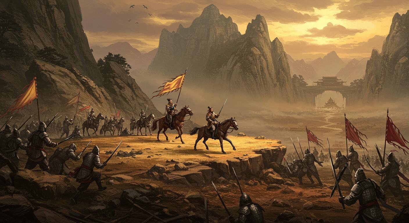 왕평의 분전과 패잔병 수습