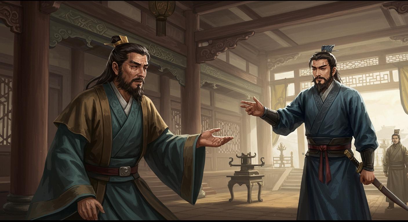 유비, 백제성에서 위중한 병세에 놓이다