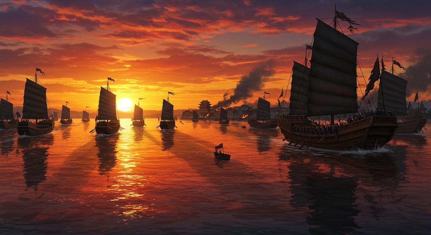 진나라의 통일 야망, 오나라를 겨냥하다