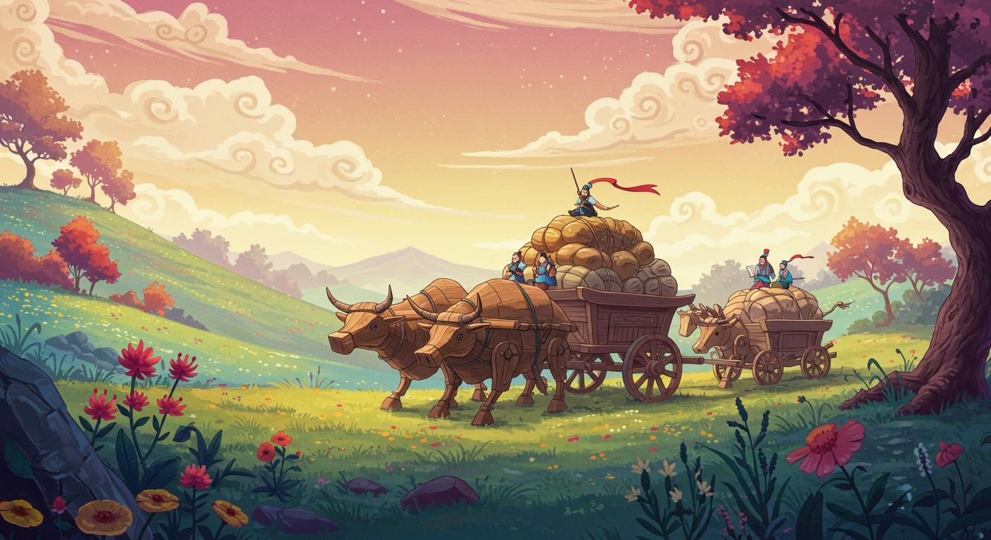 제갈량의 번뜩이는 아이디어, 목우유마의 탄생