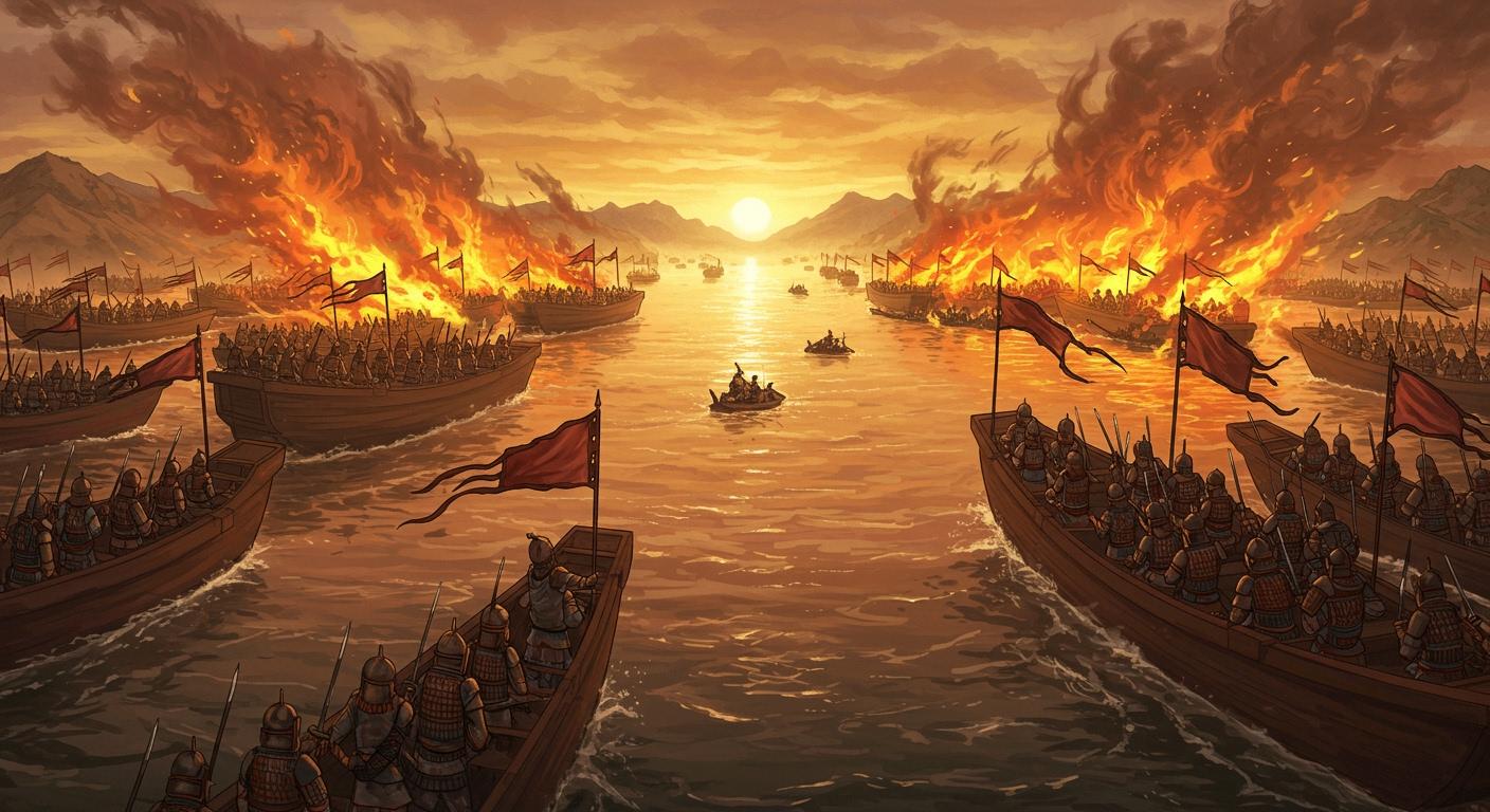 적벽대전: 지략의 정수와 역전의 드라마