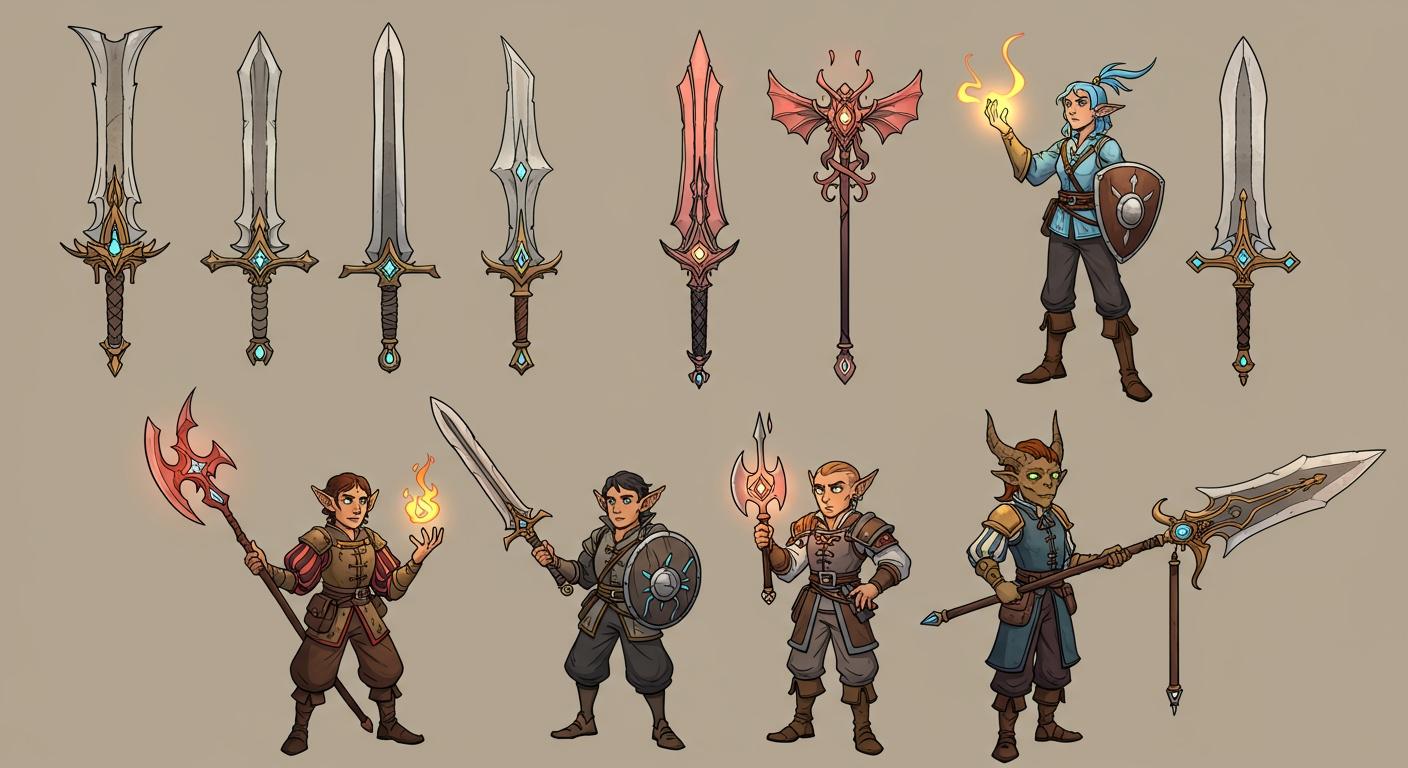 나만의 무기 디자인, 상상력을 현실로