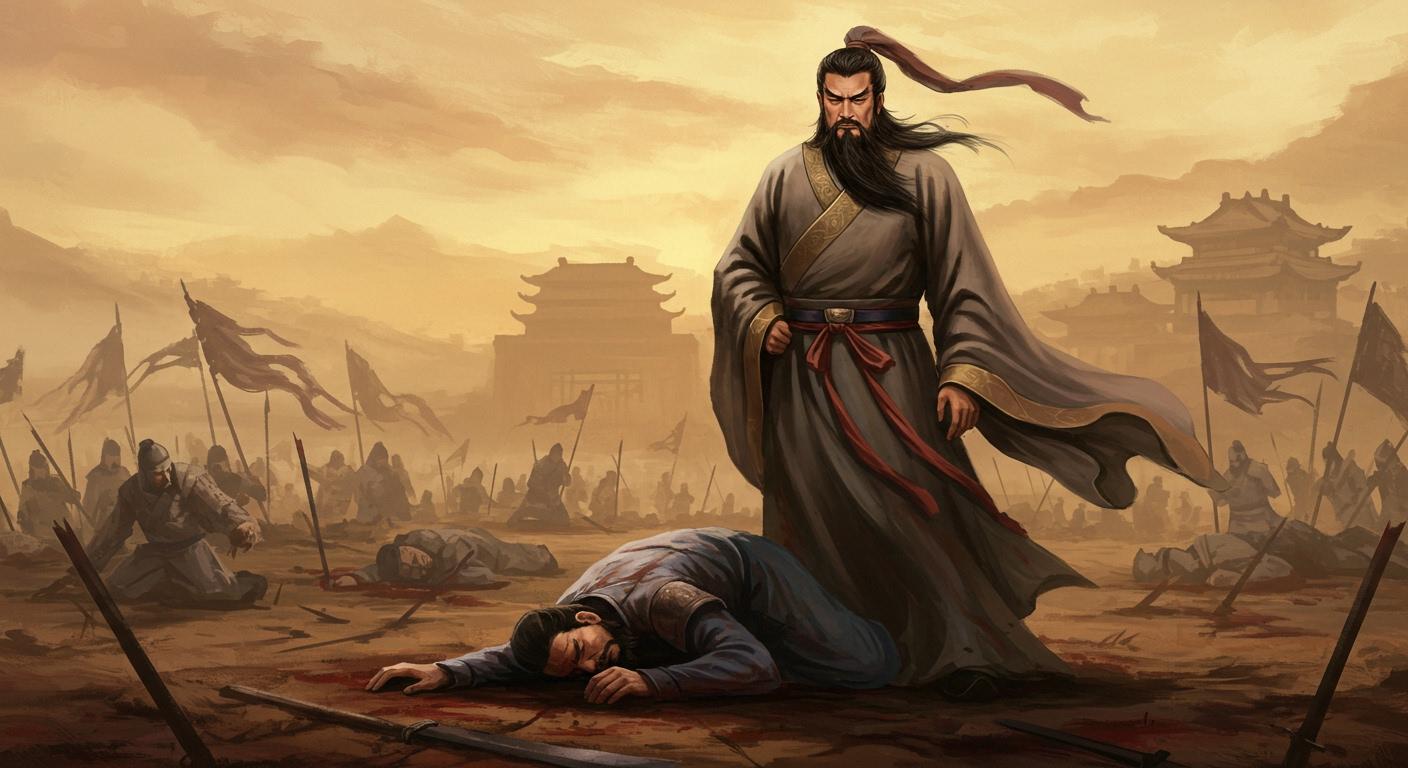 조조에게 사로잡힌 관우