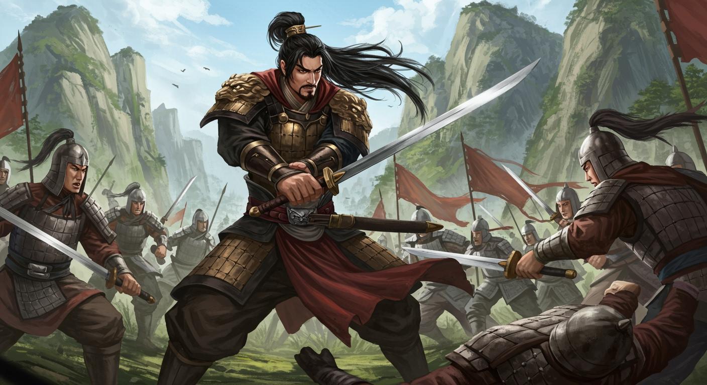 마초, 기산에서 위나라에 칼을 겨누다