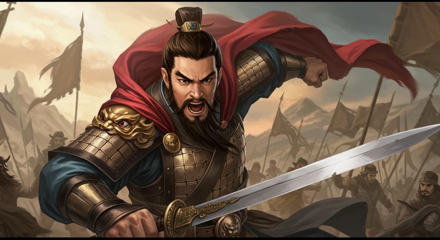 유비에게 귀순, 촉한의 오호대장군이 되다