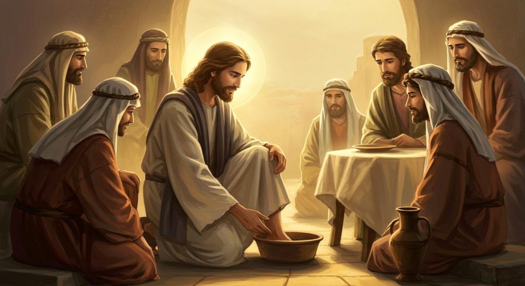 제자들의 발을 씻기시는 예수님 (요한복음 13장)