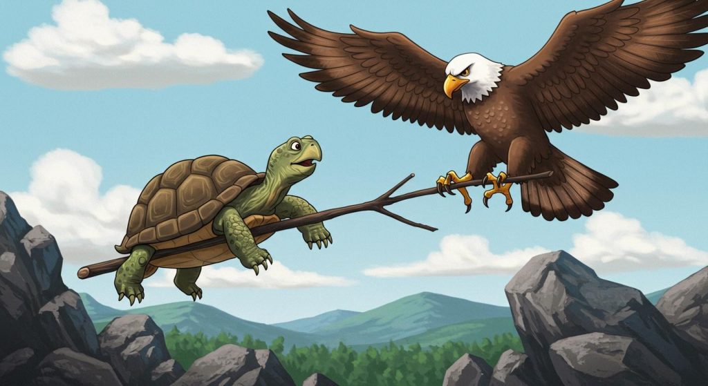 거북이와 독수리 – 교만한 태도는 위험하다