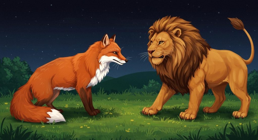 여우와 사자 – 지혜롭게 행동하라