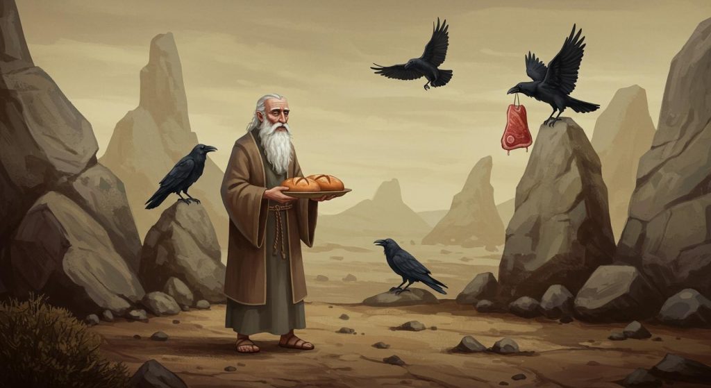 엘리야와 까마귀의 기적 (열왕기상 17장)