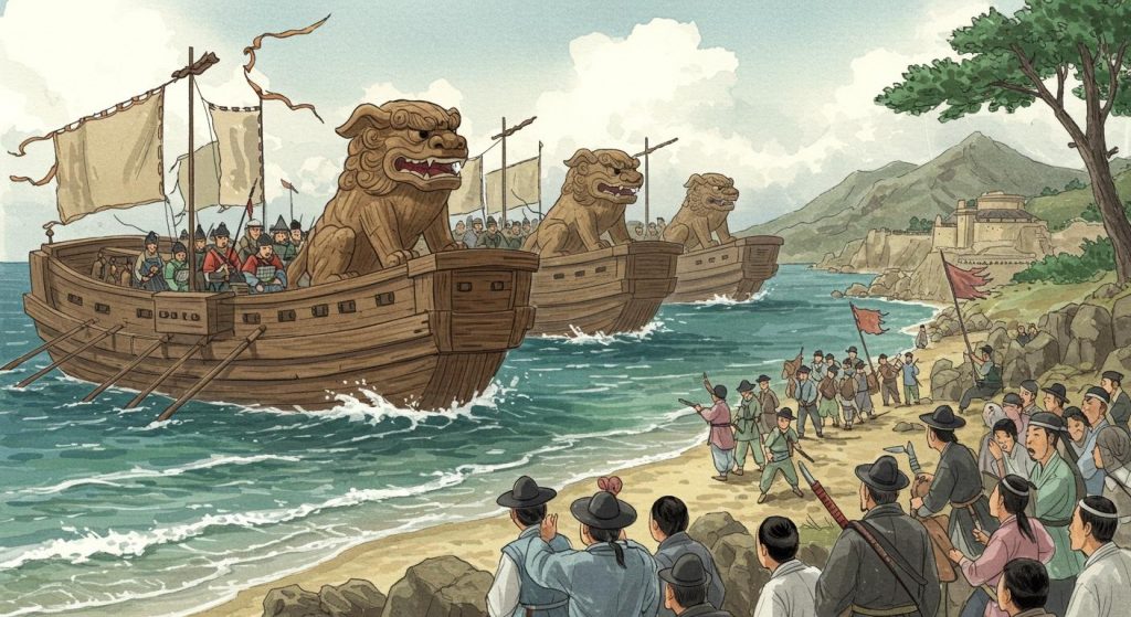 이사부의 우산국 정벌 – 나무 사자를 이용해 우산국을 정복한 전략