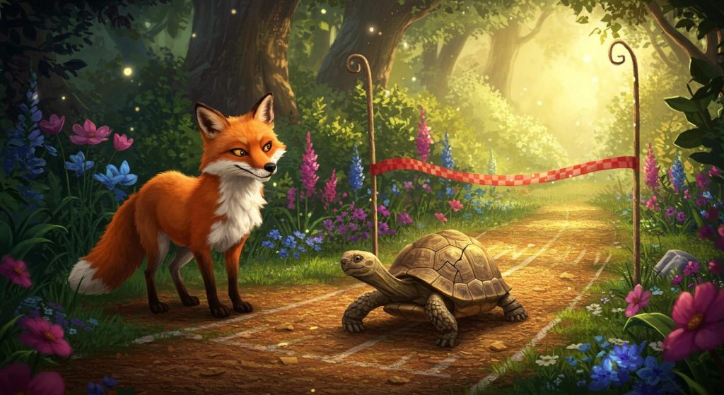 여우와 거북이 – 교활한 자는 믿을 수 없다