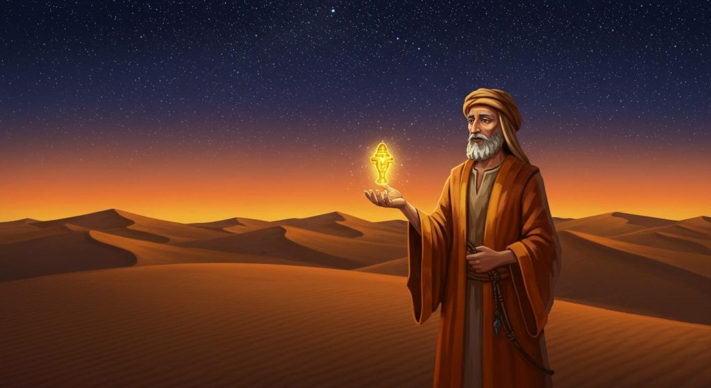 사막에서 만난 신비한 상인 – 삶을 바꾸는 거래