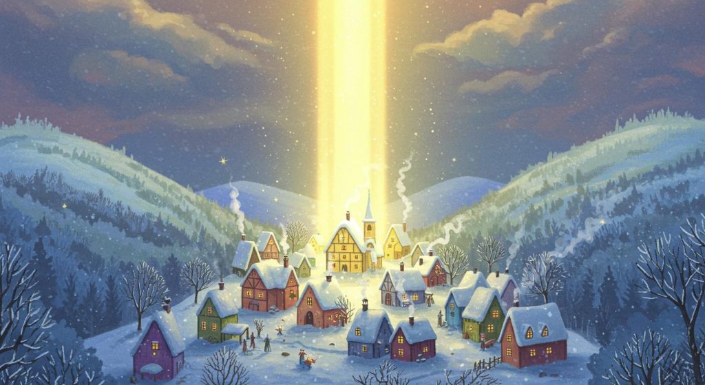하늘에서 내린 빛 – 한 마을의 희망