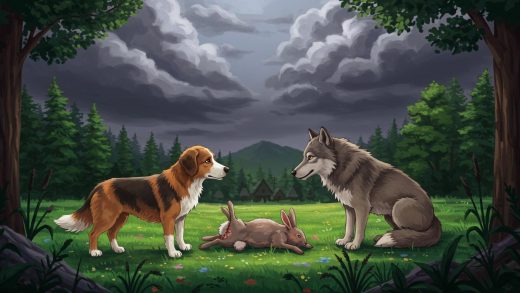 개와 늑대의 우정 – 상황에 따라 친구가 변할 수도 있다