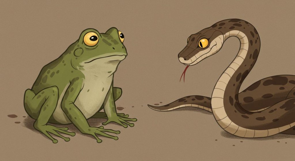 개구리와 뱀 – 믿음이 중요한 가치