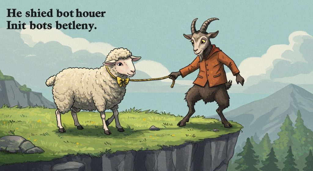 양과 염소 – 남의 말을 너무 쉽게 믿지 마라