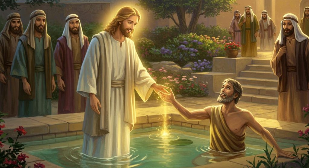 예수님이 38년 된 병자를 고치심 (요한복음 5장)