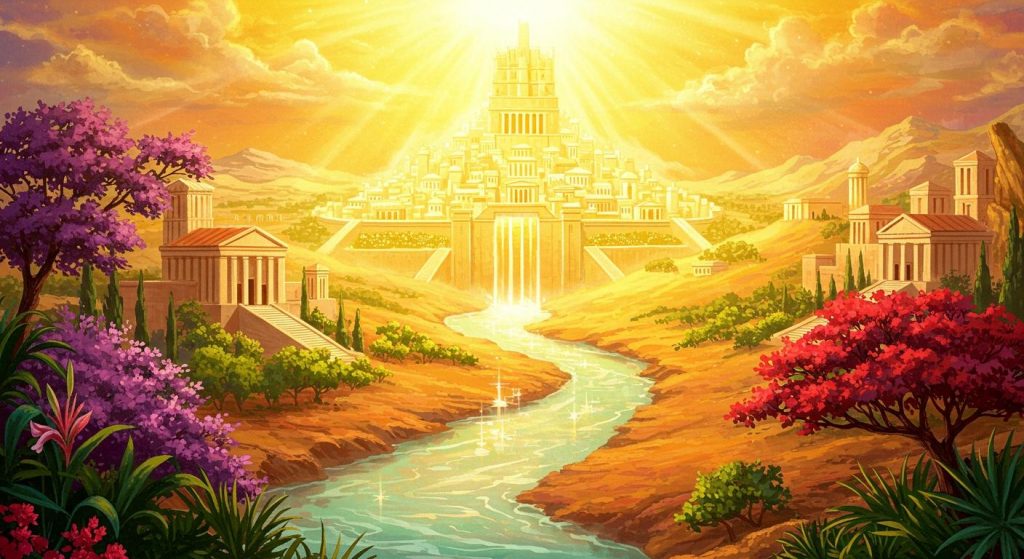 새 예루살렘과 생명수 강 (요한계시록 22장)