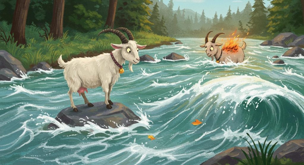 염소와 바위 – 현명하게 대처하라