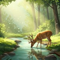 사슴과 숲 – 환경을 존중하라