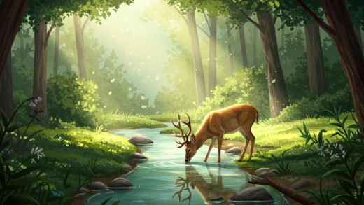 사슴과 숲 – 환경을 존중하라