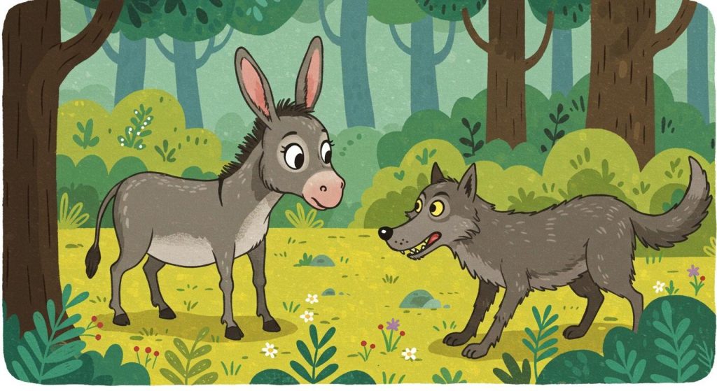 당나귀와 늑대 – 기지를 발휘하라