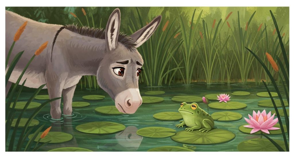 당나귀와 개구리 – 남을 함부로 업신여기지 마라