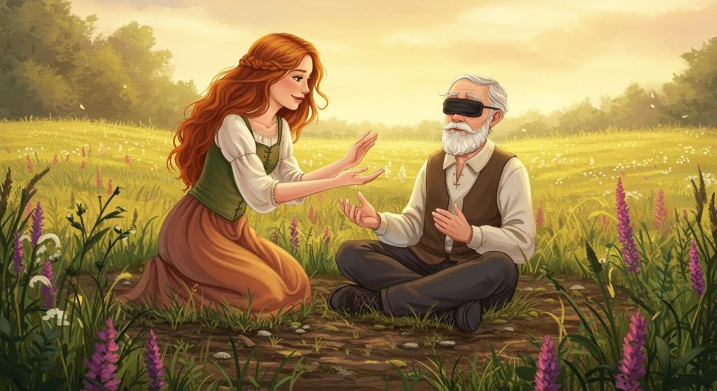 장님과 벙어리의 대화 – 예상치 못한 해결책